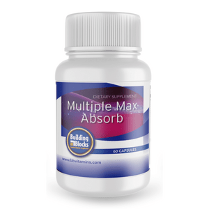 Photo of a bottle of Building Blocks Multiple Max Absorb bariatric multiple vitamin Photo of a bottle of Building Blocks Multiple Max Absorb bariatric multiple vitamin