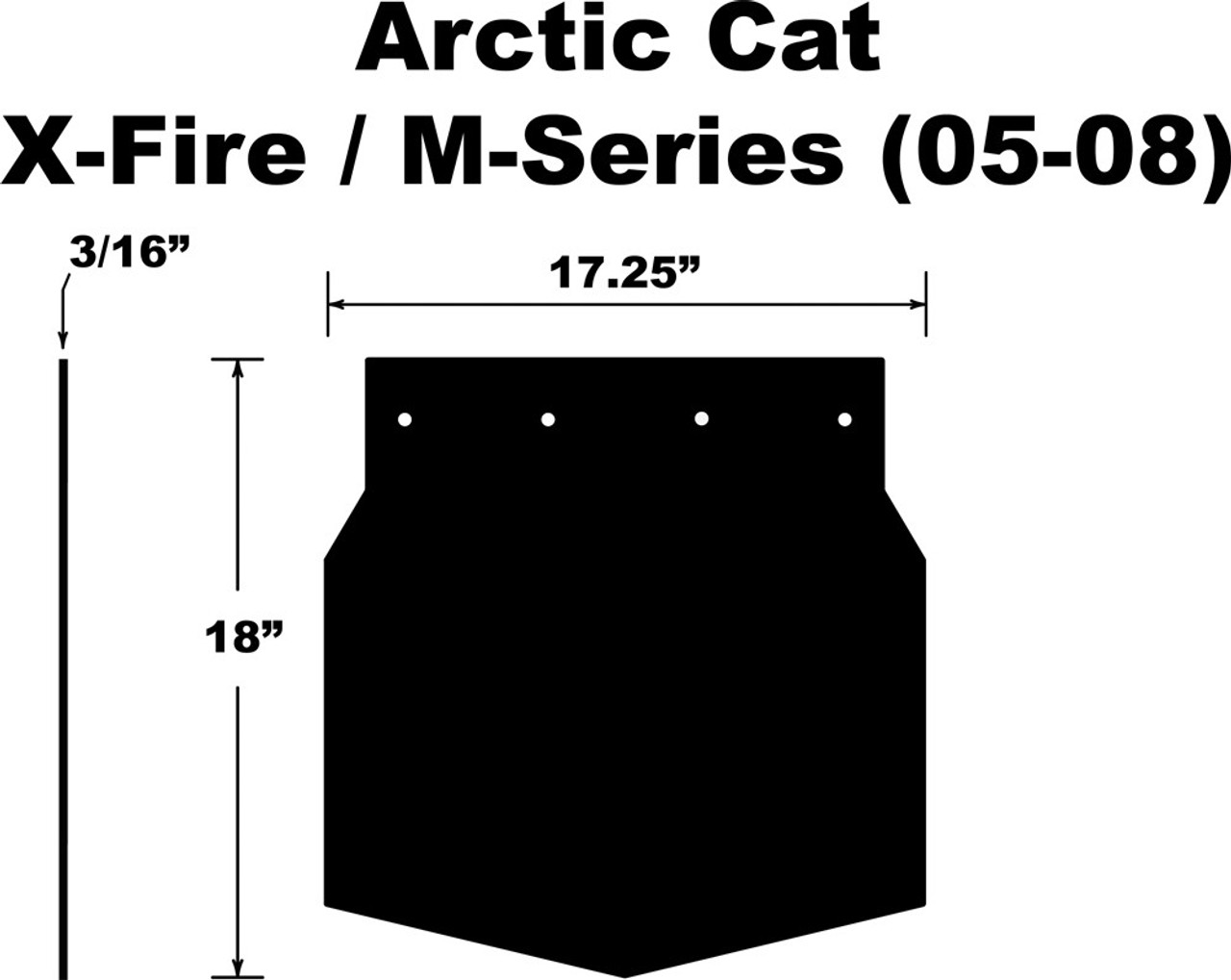 Arctic Cat Snow Flap Part# 10-15004