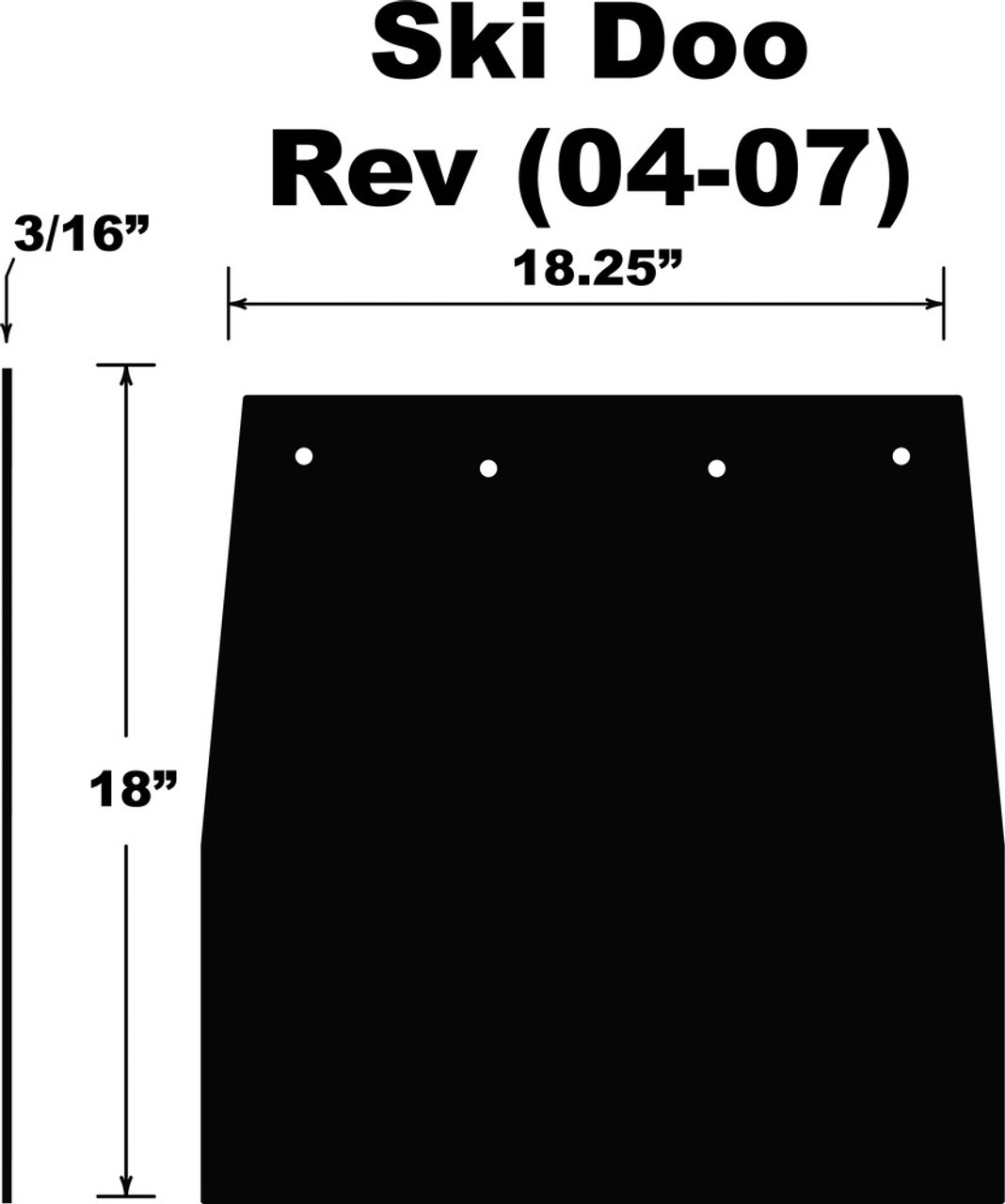 Ski Doo Snow Flap Part# 10-15041