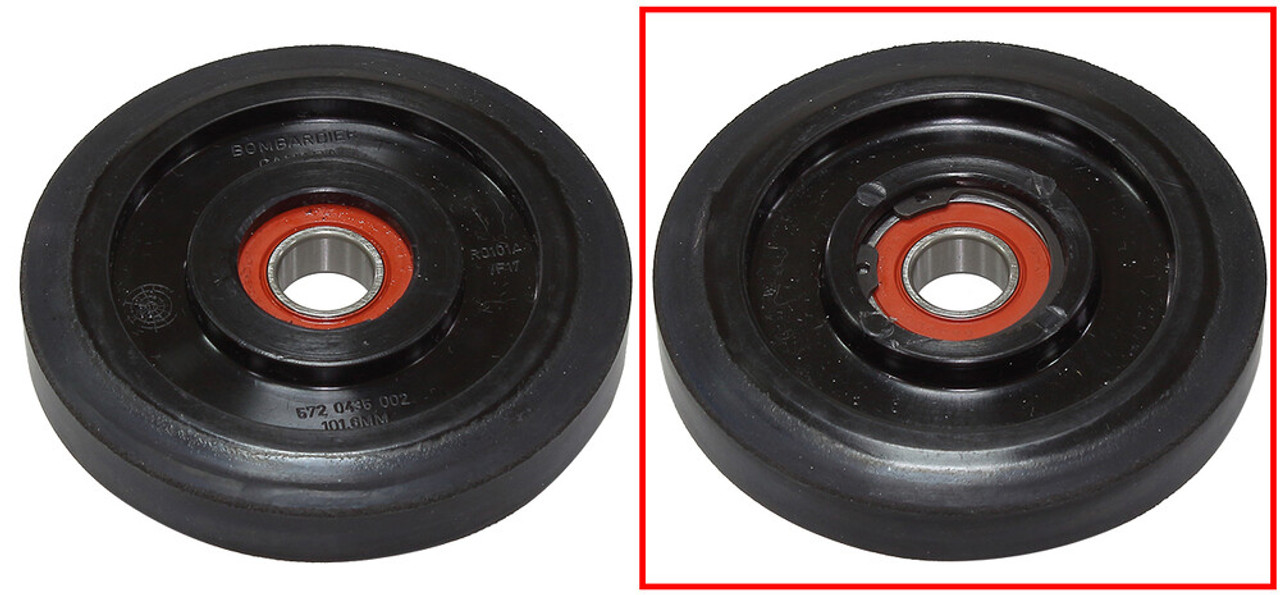 Upper Idler Wheel compatible with Ski-Doo 101.9mm (4.00”) x 5/8 Part# 541-5502 OEM# 572 0435 00