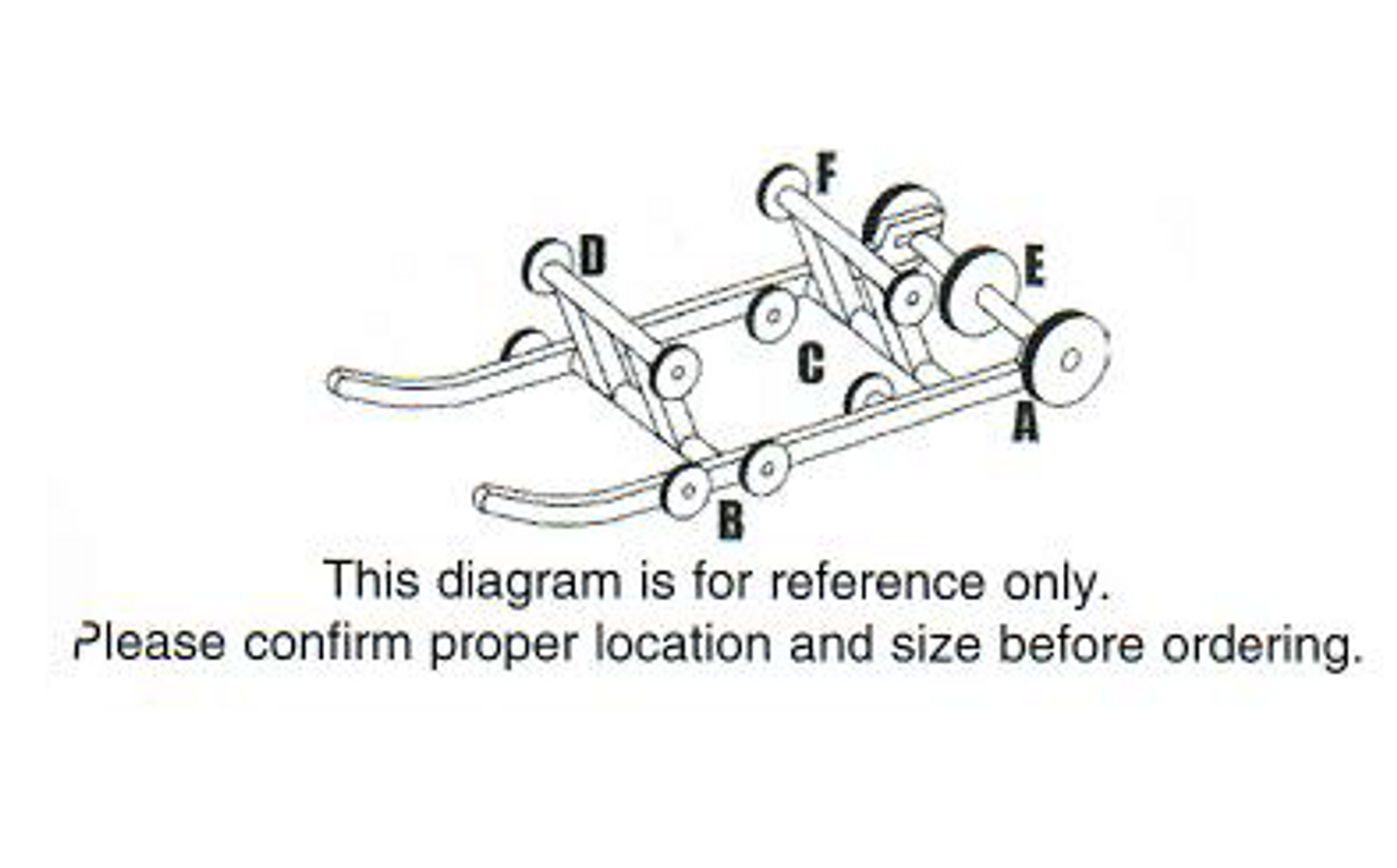 Idler Wheel compatible with Polaris - Indy Red, 6.38 x 20mm Part# 541-5027 OEM# 1544083-293