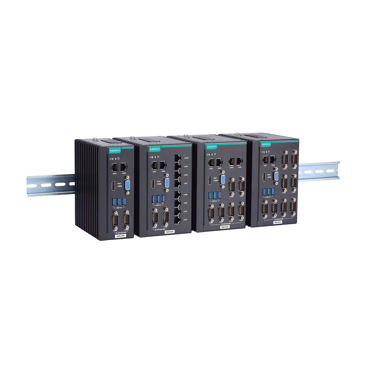 DRP-A100 Series: 10th Gen Intel Atom DIN-Rail PC