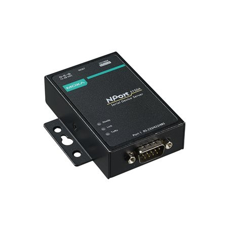 Moxa NPort 5150A-T: 1-Port Device Server, RS-232/422/485, 12~48VDC
