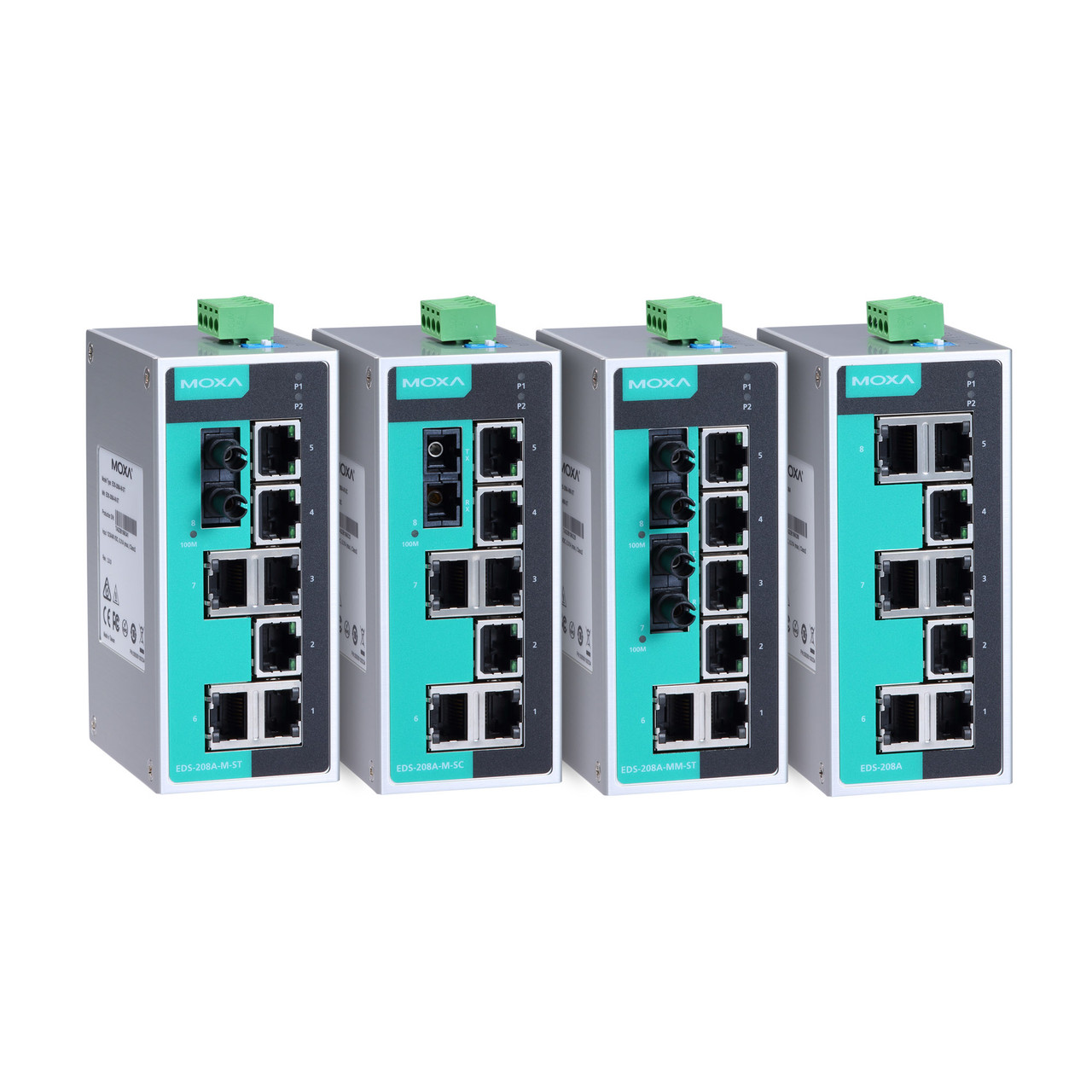 EDS-208A Series - Unmanaged Switches - Shop Moxa
