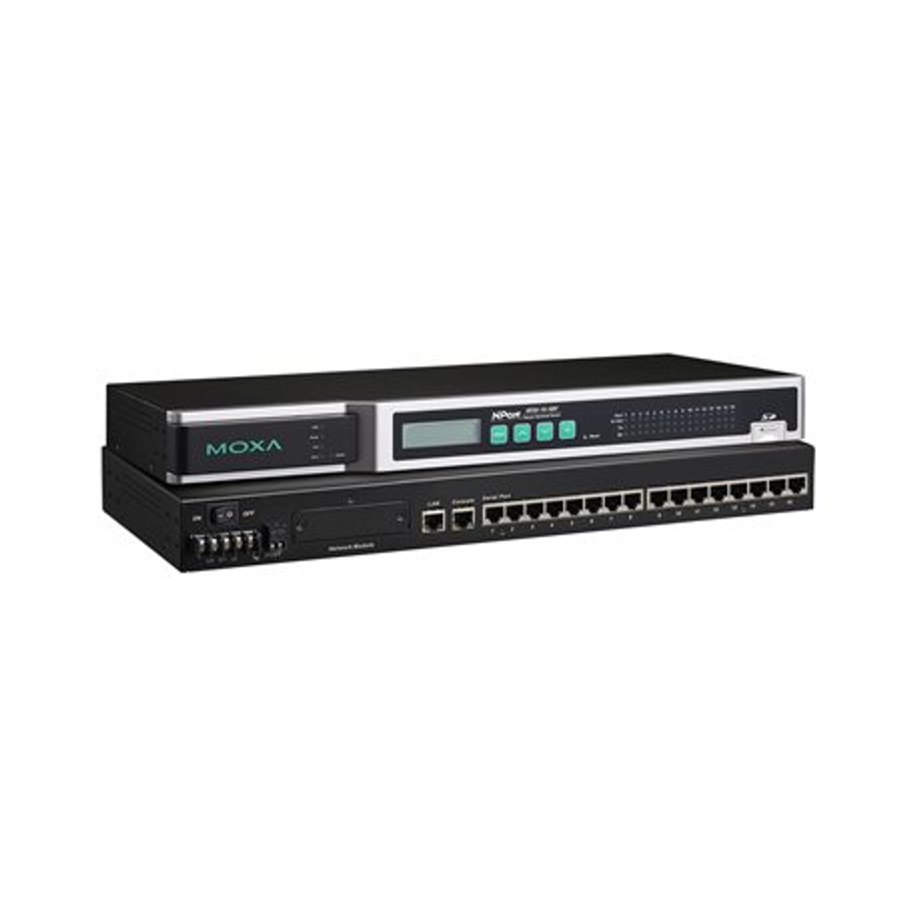 Moxa NPort 6610-16-48V: 16-Port RS-232 Secure Device Server