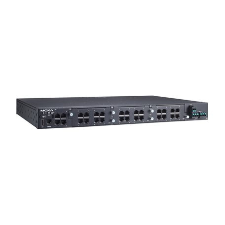 Moxa RKS-G4028-4GT-2HV-T: Modular managed Ethernet switch with 4