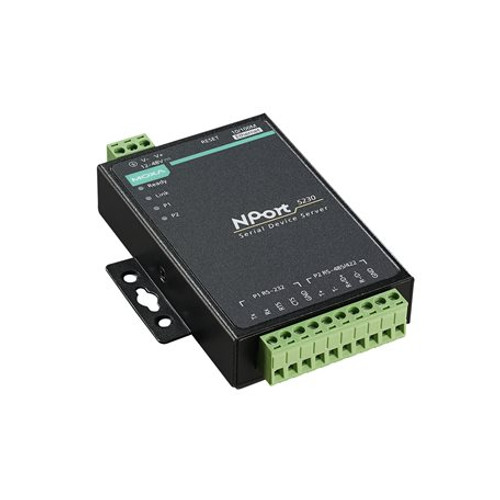 Moxa NPort 5410: 4-Port Device Server, RS-232, DB9(M), 12-48VDC, W