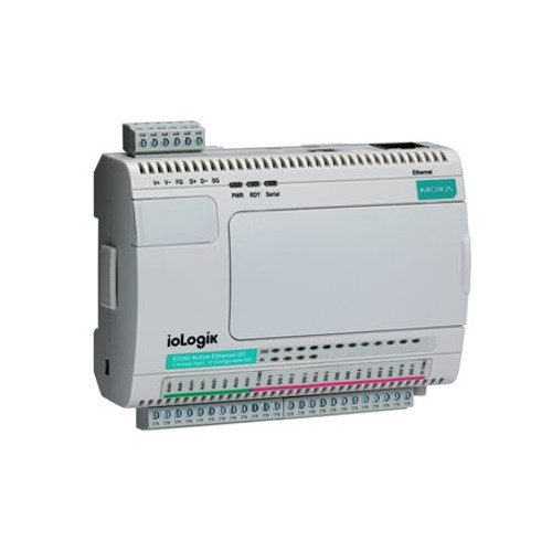 Moxa ioLogik E1242-T: Remote Ethernet I/O, 4AI, 4DI, 4DIO, 2-Port