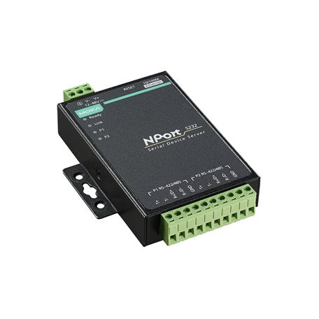 Moxa NPort 5232: 2-Port RS-422/485 Device Server, 12-30VDC