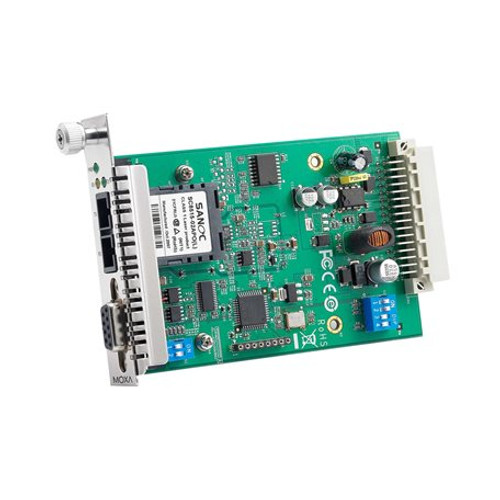 Moxa TCF-142-S-SC: RS-232/422/485 to Fiber Optic Converter. SC