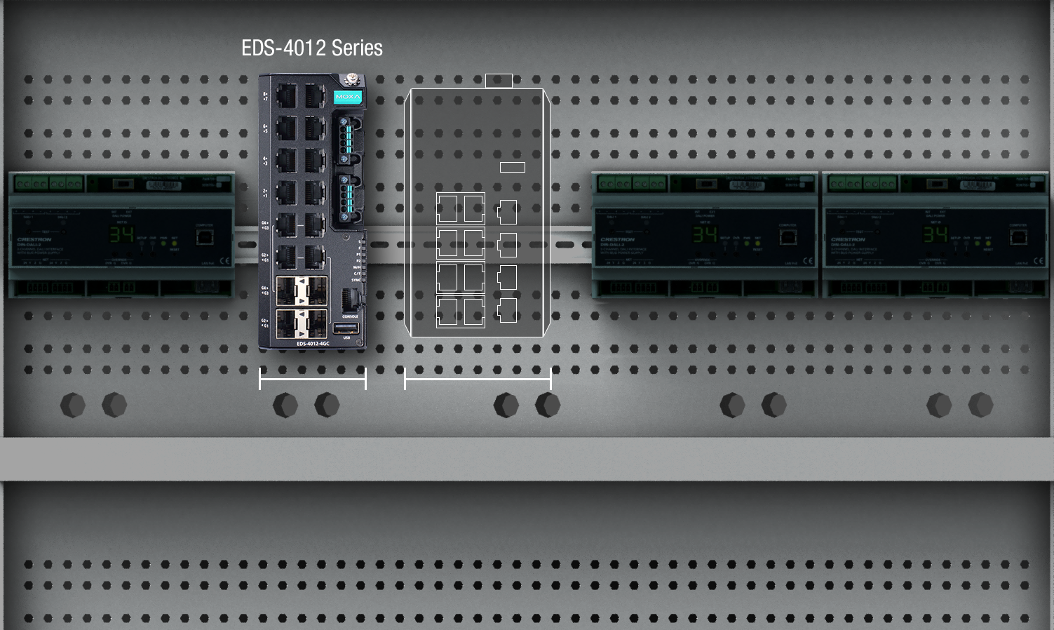 Moxa EDS-4000/G4000 Layer 2 Industrial Managed Ethernet Switch