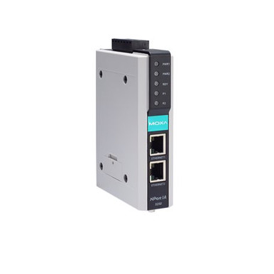 Moxa NPort IA-5250: 2-Port RS-232/422/485 Serial Device Server, 10