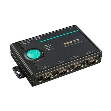Moxa MGate MB3480: 4 Port RS-232/422/485 Modbus TCP to Serial
