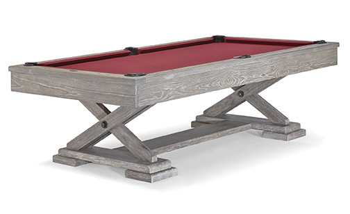 8' "Brunswick" Brixton Pool Table -  Driftwood Finish