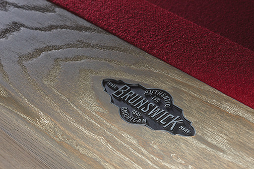 8' "Brunswick" Brixton Pool Table -  Driftwood Finish