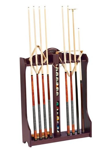 Brunswick Centennial Floor Rack - Chestnut Stain - Astra Billiards