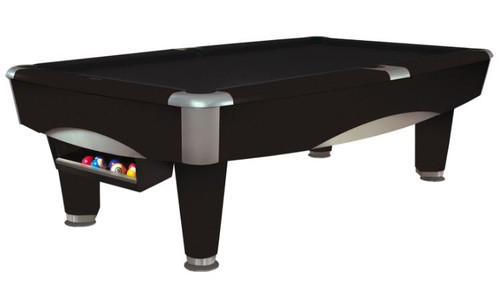This 8' Metro Pool Table is displayed using Ebony Centennial Cloth