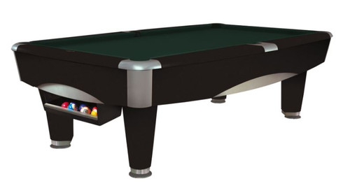 This 8' Metro Pool Table is displayed using Timberline Centennial Cloth