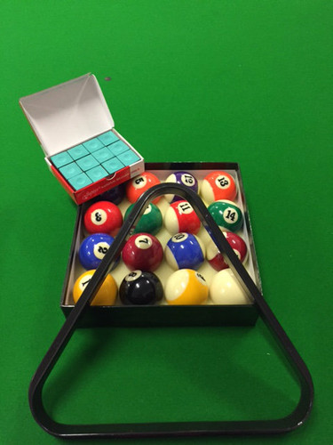 2" Package - Balls, Triangle and box of chalk $45.00
Green Chalk