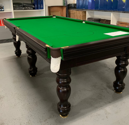 8' Royal Pool Table - Walnut Stain - Green English Cloth 