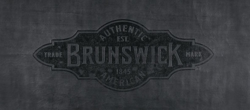 9' Black Brunswick Pool Table Cover with Emblem - Contender