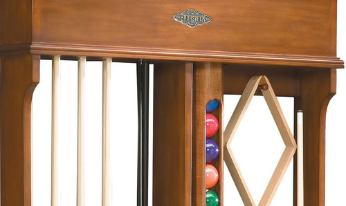 Brunswick Centennial Wall Rack - Chestnut Stain
