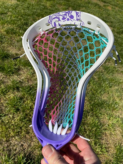 Custom Strung and Dyed Epoch Hawk Prequel Lacrosse Head