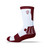 Adrenaline Lacrosse Sock - White/Maroon