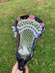 Tiger King Themed Custom Strung and Dyed Lacrosse Head