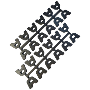 Secure wiring and hoses effortlessly with our laser-cut steel Zip Tie Tabs. Convenient 12-piece strip for easy installation and clean organization. Secure wiring and hoses effortlessly with our laser-cut steel Zip Tie Tabs. Convenient 12-piece strip for easy installation and clean organization.