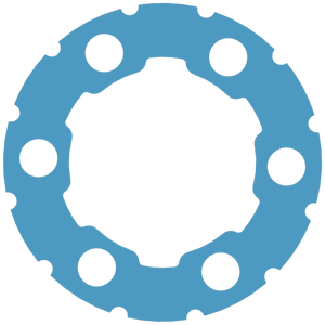 Close-up of Total Metal Innovations 6 Hole Rock Ring in raw steel finish, showing precision-cut bolt pattern and inner weld-on fitment for steel wheels. Close-up of Total Metal Innovations 6 Hole Rock Ring in raw steel finish, showing precision-cut bolt pattern and inner weld-on fitment for steel wheels.