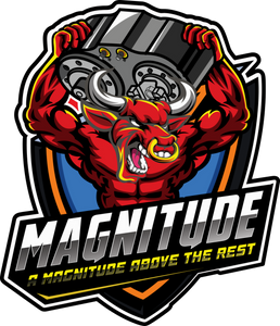 Show off your commitment to strength with the Magnitude Bull Sticker. Measures 5 inches wide by 6 inches tall. Built for toolboxes, rigs, or helmets. Show off your commitment to strength with the Magnitude Bull Sticker. Measures 5 inches wide by 6 inches tall. Built for toolboxes, rigs, or helmets.