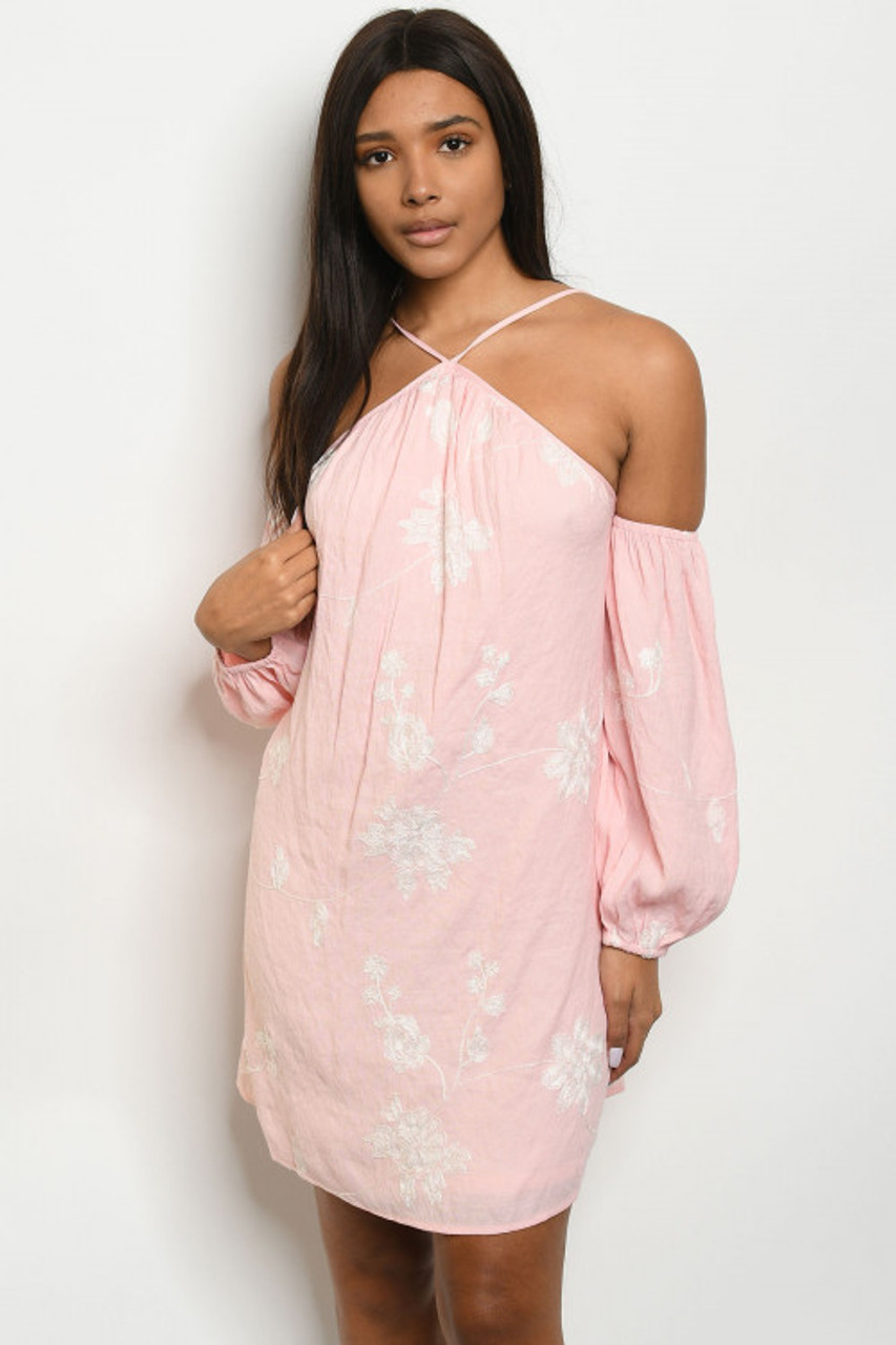 peach tunic dress