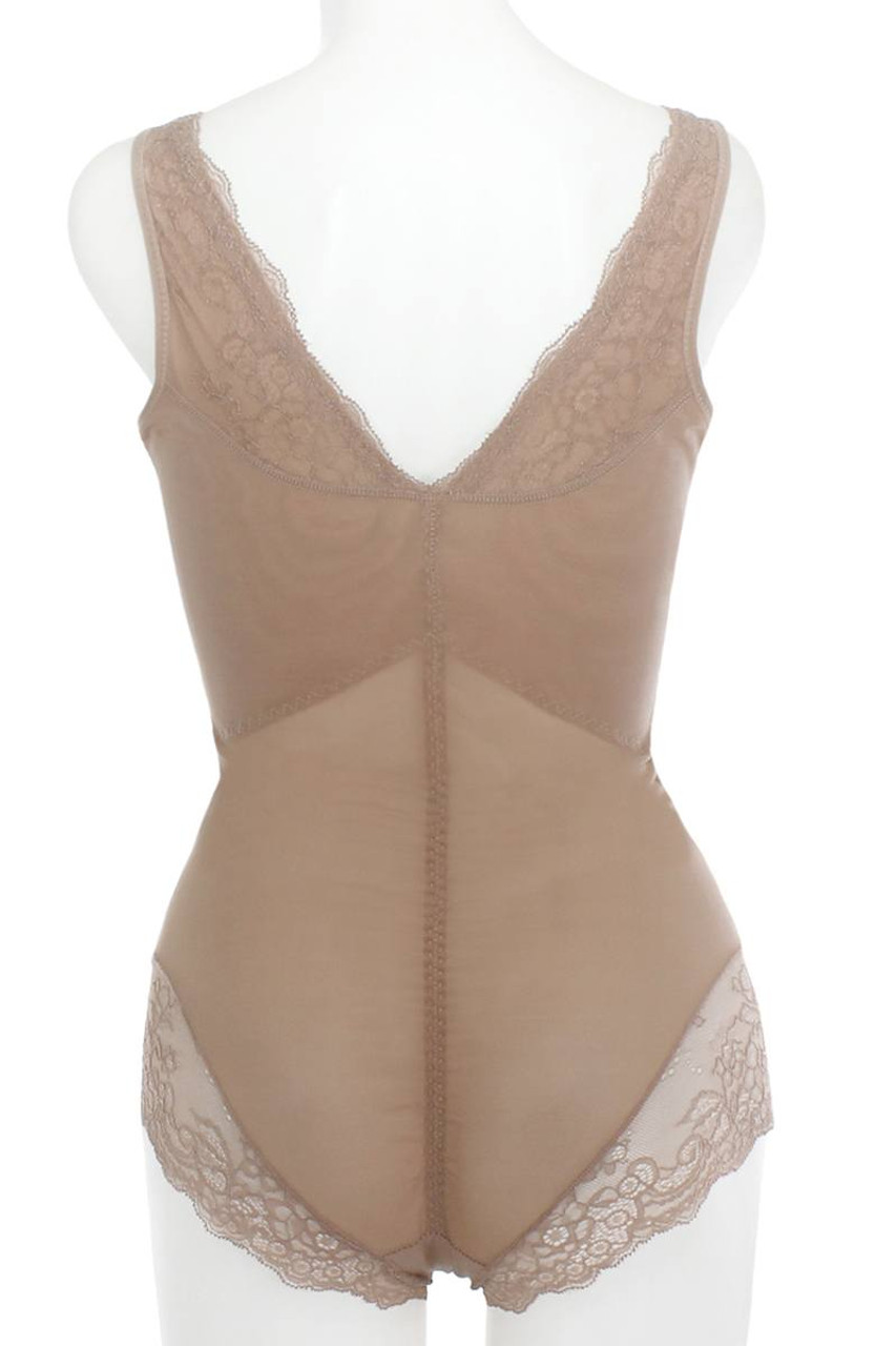 Mesh With Floral Lace Shapewear Bodysuit - BUL2.YM-50269-BST.id.39223-M