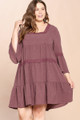 Solid Loose-fit Woven Babydoll Dress - ODD2.ID13193P.id.52607a-1XL