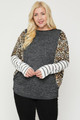 Plus Size Cheetah Print  Long Sleeve Top - POL2.OPT-7520IC.id.53314a-2XL