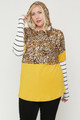 Plus Size Color Block Hoodie Featuring A Cheetah Print - POL2.OPT-7527MO.id.53312a-1XL