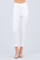 High Waisted Belted Pegged Stretch Pant - ACT2.P11643.id.50664e-L