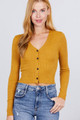 Long Sleeve V-neck W/button Down Crop Cardigan - ACT2.SW10759.id.52003c-L