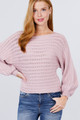 Dolman Sleeve Boat Neck Sweater - ACT2.SW11029.id.52168c-L