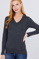 V-neck Sweater W/rivet Button - ACT2.SW11697.id.53031b-L
