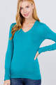 V-neck Sweater W/rivet Button - ACT2.SW11697.id.53031n-L