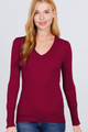 V-neck Sweater W/rivet Button - ACT2.SW11697.id.53031o-L