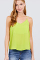 Double V-neck Cami Woven Top - ACT2.T10381.id.51039f-L