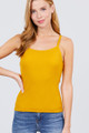 Cami Rib Knit Top - Mustard