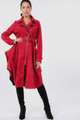 Waist Belt Tacked Faux Suede Coat - CAR2.6921OW.id.40271-L
