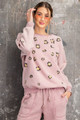 Long Sleeve Leopard Print Washed Terry Sweatshirt - EAS2.ET12742.id.53086-L