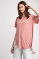 Short Sleeves Rayon Slub Mix And Match Striped Contrast Boxy Top - EAS2.ET14269.id.40345b-L