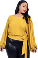 Plus Relaxed Long Sleeve Tie Waist Top - GIB2.GT30001PL.id.53705b-1XL