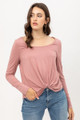 Rayon Span Jersey Front Twisted Top - LOV2.2729TY.id.51897-L